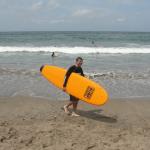 Bali - Seconda lezione di  surf in Kuta beach